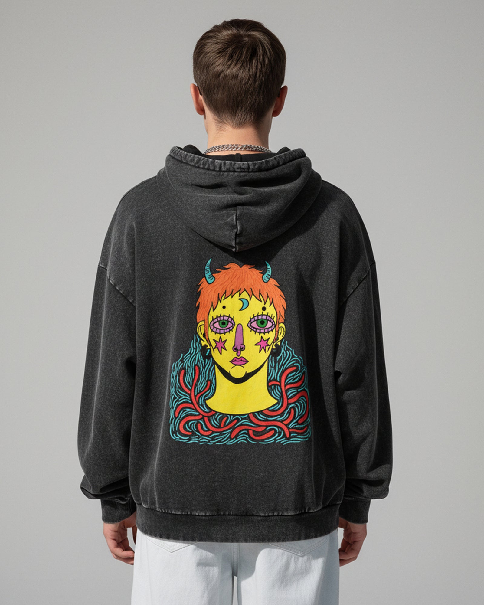 Dreamer Hoodie - Washed Black